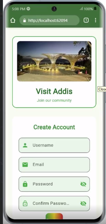 Visit Addis App